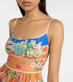 Zimmermann Alight Picnic Midi Dress Nautical Map Print Size 1 / AU 10 for rent on The Volte - image 2