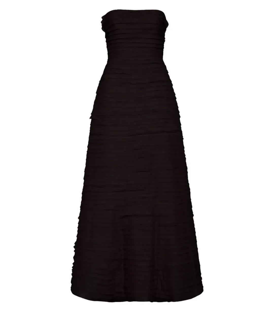 Aje Soundscape Maxi Dress Black Size AU 10 for rent on The Volte - main image