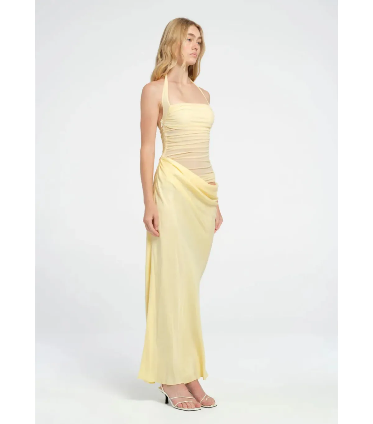 Benni Gina Maxi Dress Butter Yellow Size AU 10 - Image 3