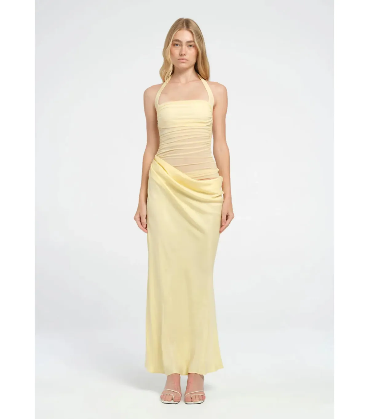 Benni Gina Maxi Dress Butter Yellow Size AU 10 - Image 2
