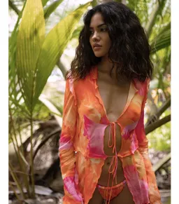 Rat & Boa Fiametta Blouse Multi Size S / AU 8 for rent on The Volte - image 1