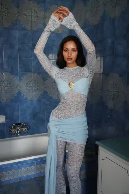 Deconduarte Ortigia Dress Powder Blue Size 8 / AU 6-8 for rent on The Volte - image 3