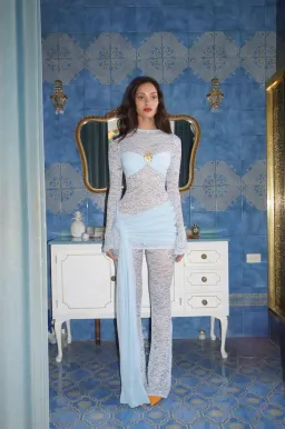 Deconduarte Ortigia Dress Powder Blue Size 8 / AU 6-8 for rent on The Volte - image 2