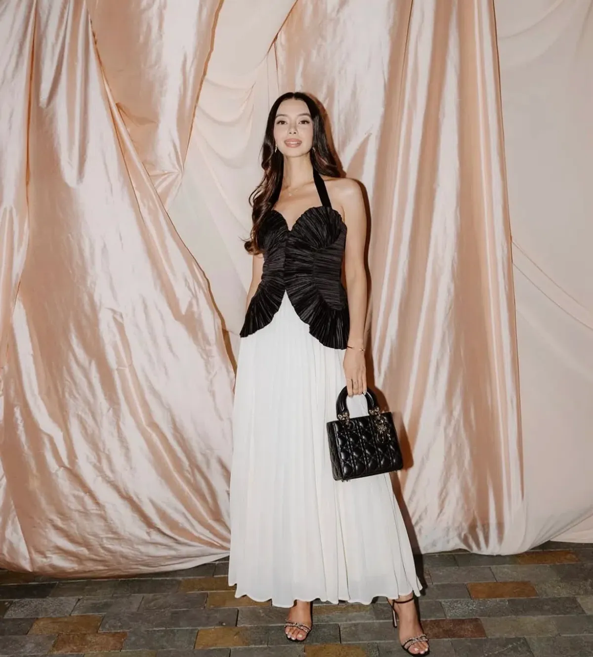 Sheike Soraya Dress Black/Cream Size 12 - Image 1