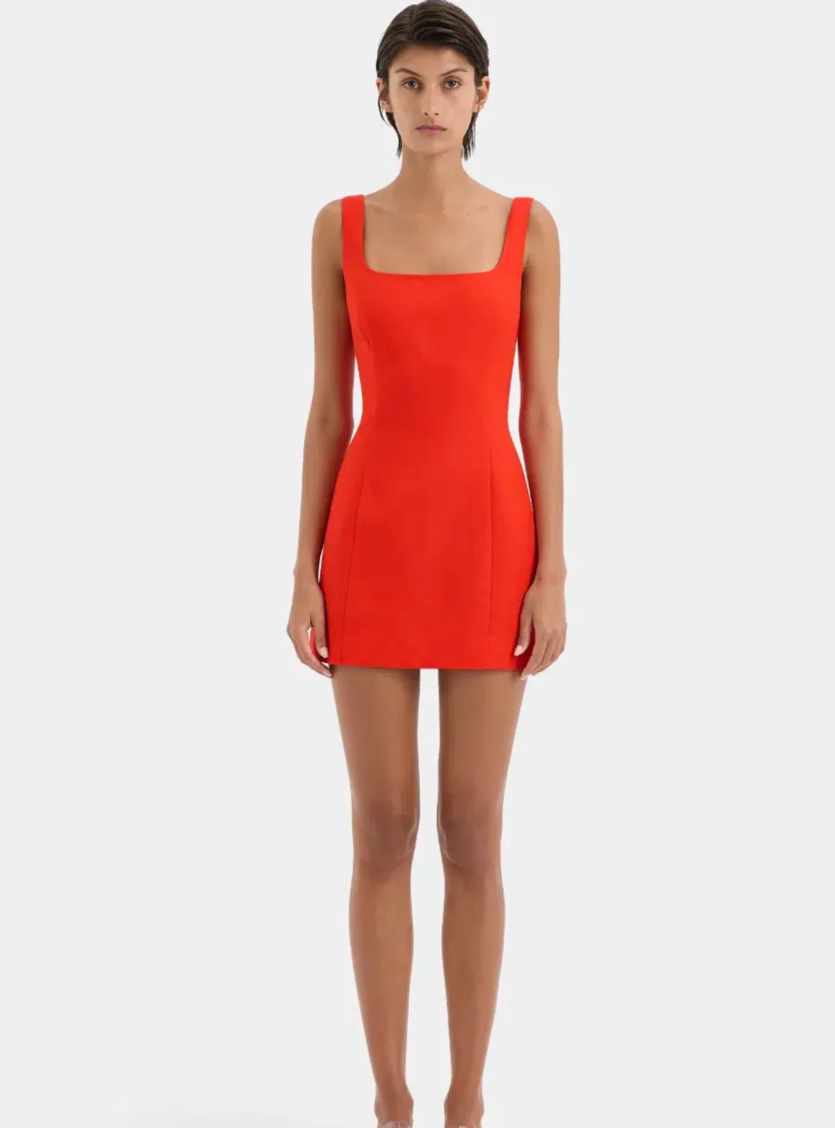 Sir the Label Iris Tie Mini Dress Red Size 6 - Image 2