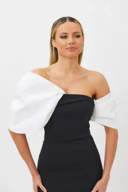 Bianca & Bridgett Sutton Midi Dress Black Size 14 for rent on The Volte - image 2