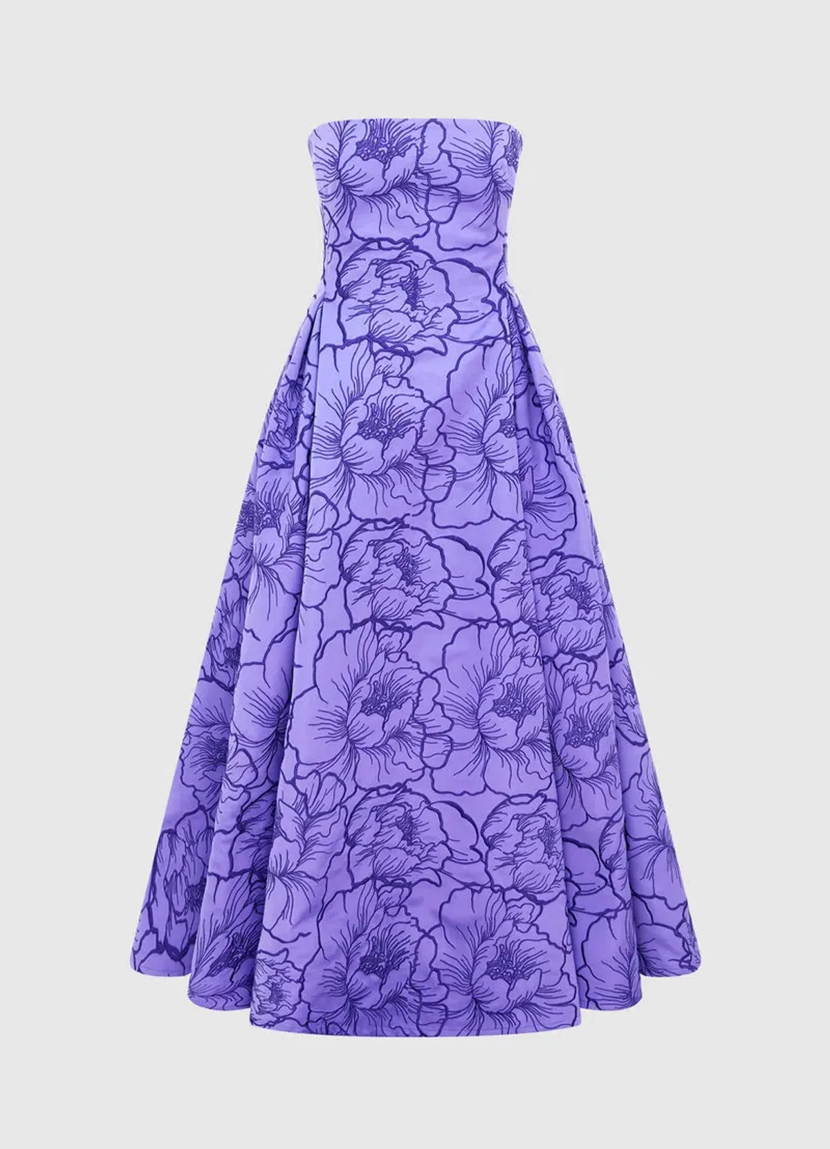 Leo Lin Nora Bustier Maxi Dress in Lavender Size AU 16 - Image 3