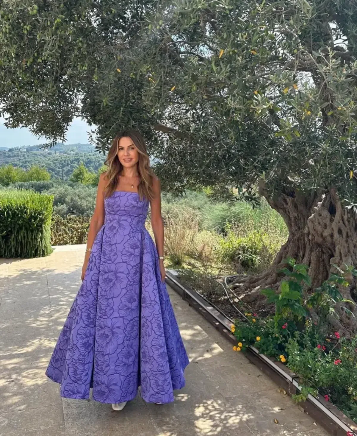 Leo Lin Nora Bustier Maxi Dress in Lavender Size AU 16 - Image 1