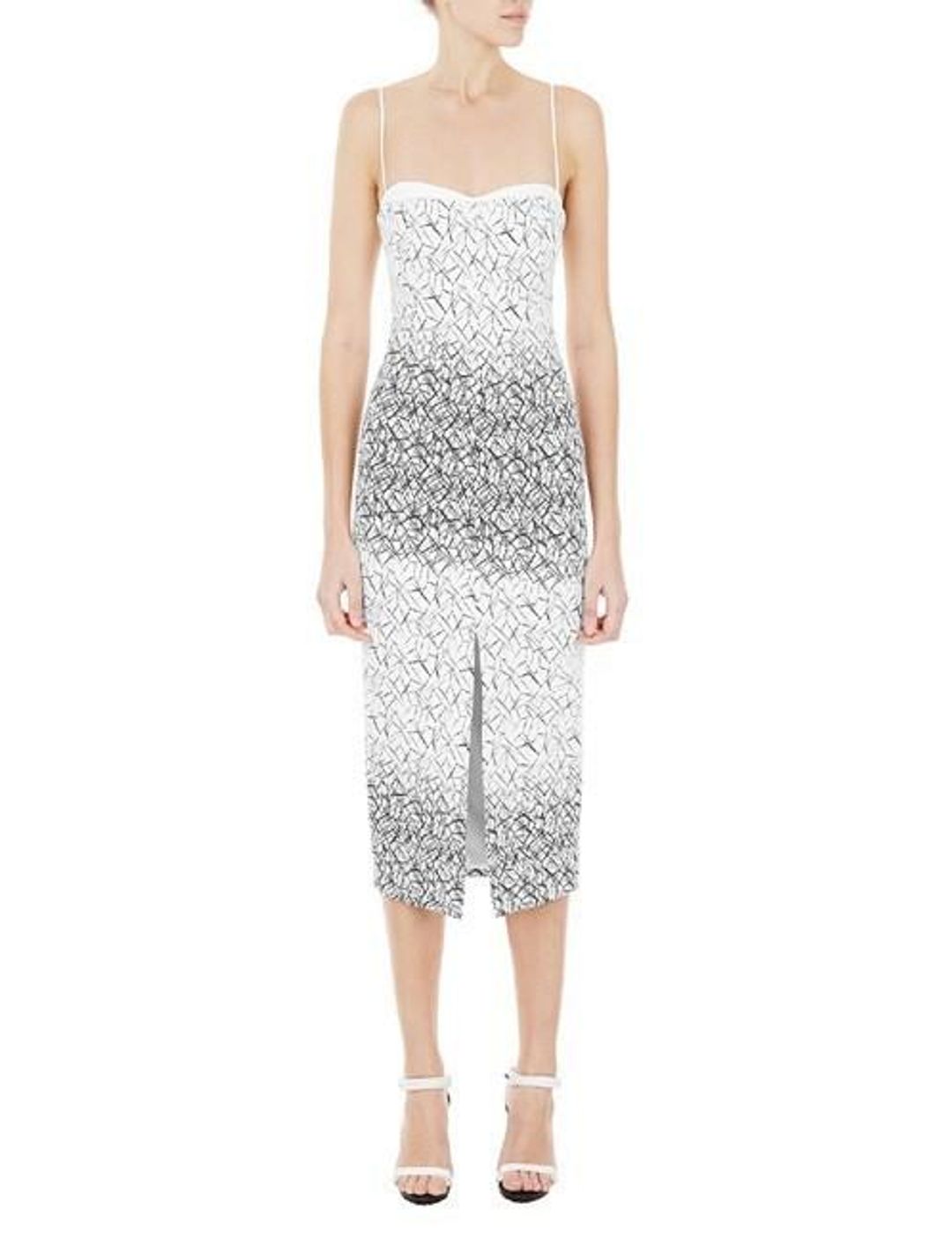 Manning Cartell Pins & Needles Sheath Midi Dress in Black/White Size 10 for rent on The Volte - main image