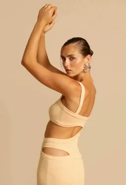 Arcina Ori Jetta Dress in Butter Size 6 for rent on The Volte - image 2