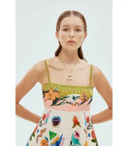 Alemais Evergreen Sundress Multi Size AU 10 for rent on The Volte - image 3