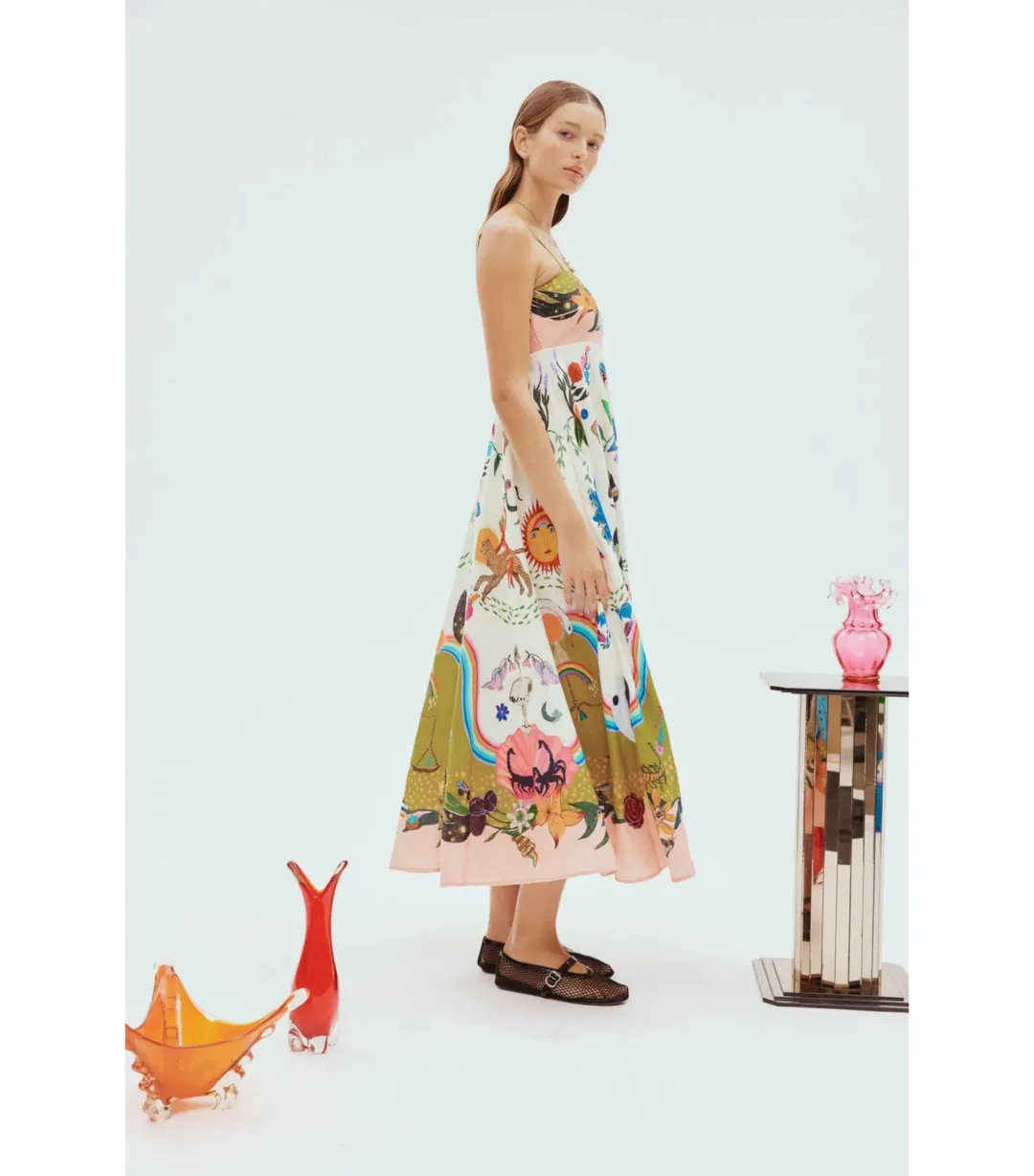 Alemais Evergreen Sundress Multi Size AU 10 for rent on The Volte - main image