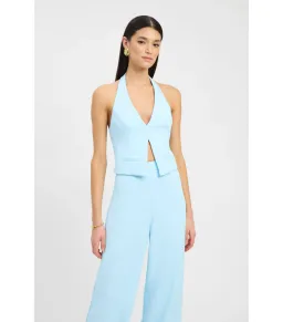 Kookai Oyster Backless Vest and Willow Pants Cloud Blue Size AU 6 for rent on The Volte - image 2