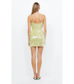 Bec & Bridge Venus Sequin Mini Dress in Citrus Size AU 10 for rent on The Volte - image 2