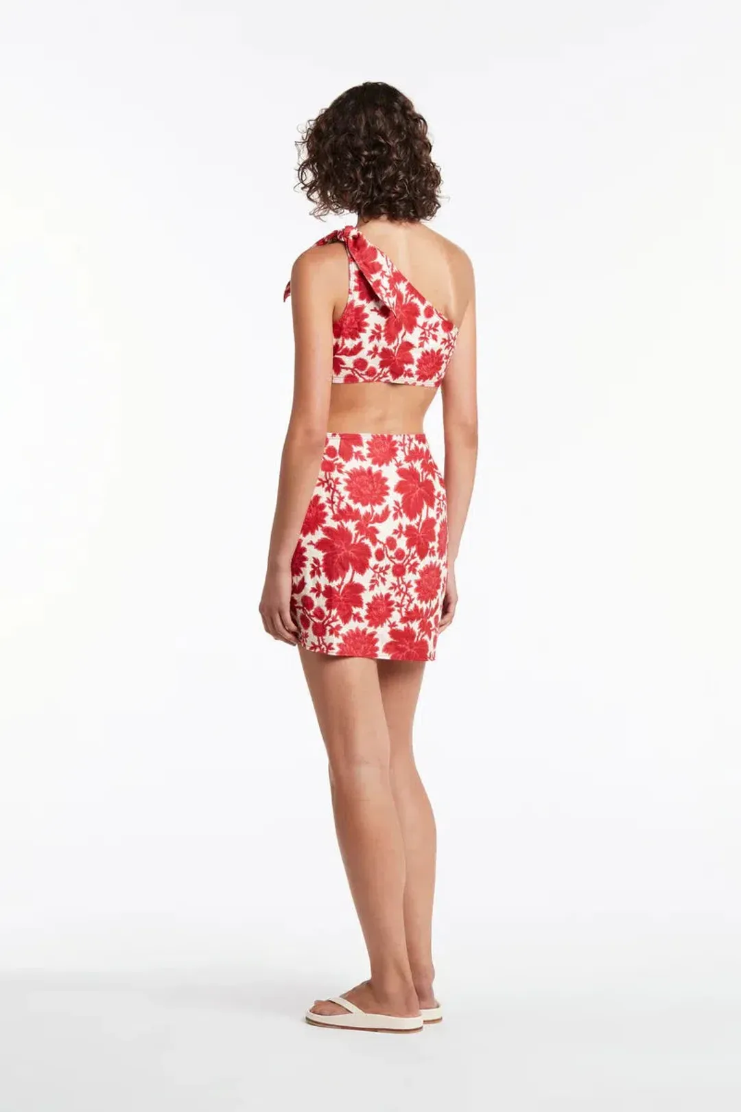 SIR The Label Cinta Cut Out Mini Dress Valentina Floral Size 2 / AU 10 for rent on The Volte - main image
