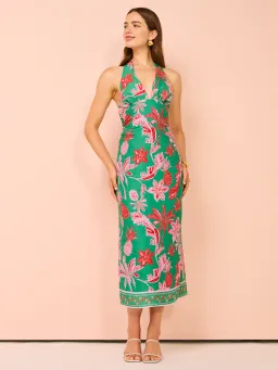 Ownley Kara Midi Dress Pineapple Print Size S / AU 8 for rent on The Volte - image 2