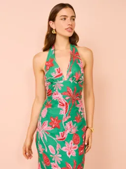 Ownley Kara Midi Dress Pineapple Print Size S / AU 8 for rent on The Volte - image 3