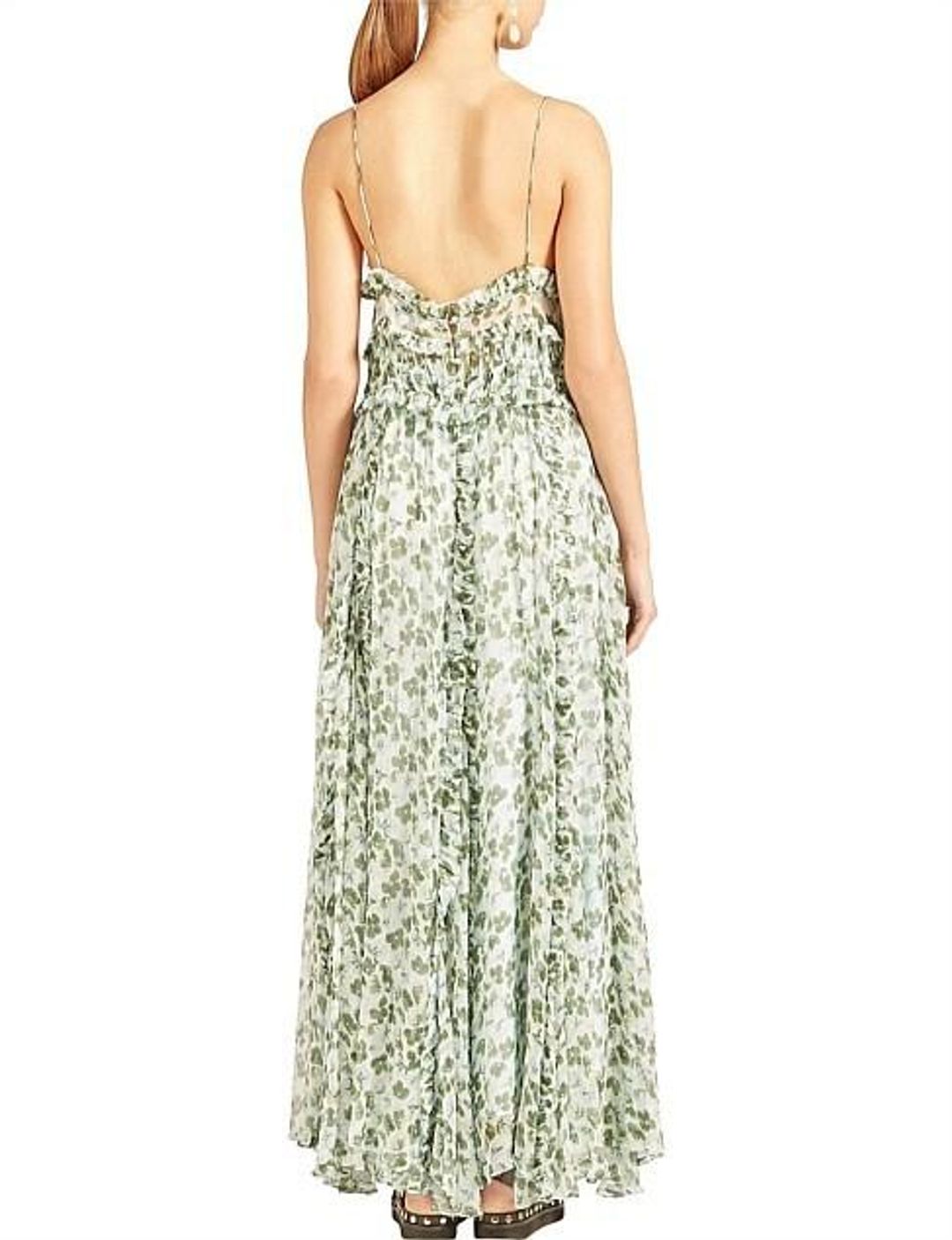 Lee Mathews Nina Silk Crinkle Cami Dress Floral Size 10 for rent on The Volte - main image