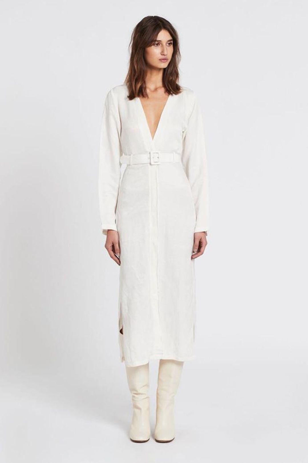 Sir The Label Emmanuel Midi Dress White | AU 10 for rent on The Volte - main image