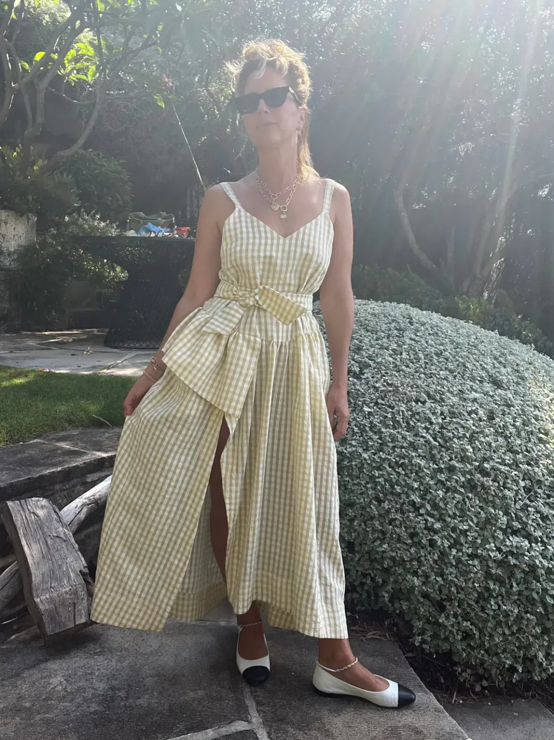 Sarah Jane Clark Bobo Dress Marigold Gingham Size 6 for rent on The Volte - main image