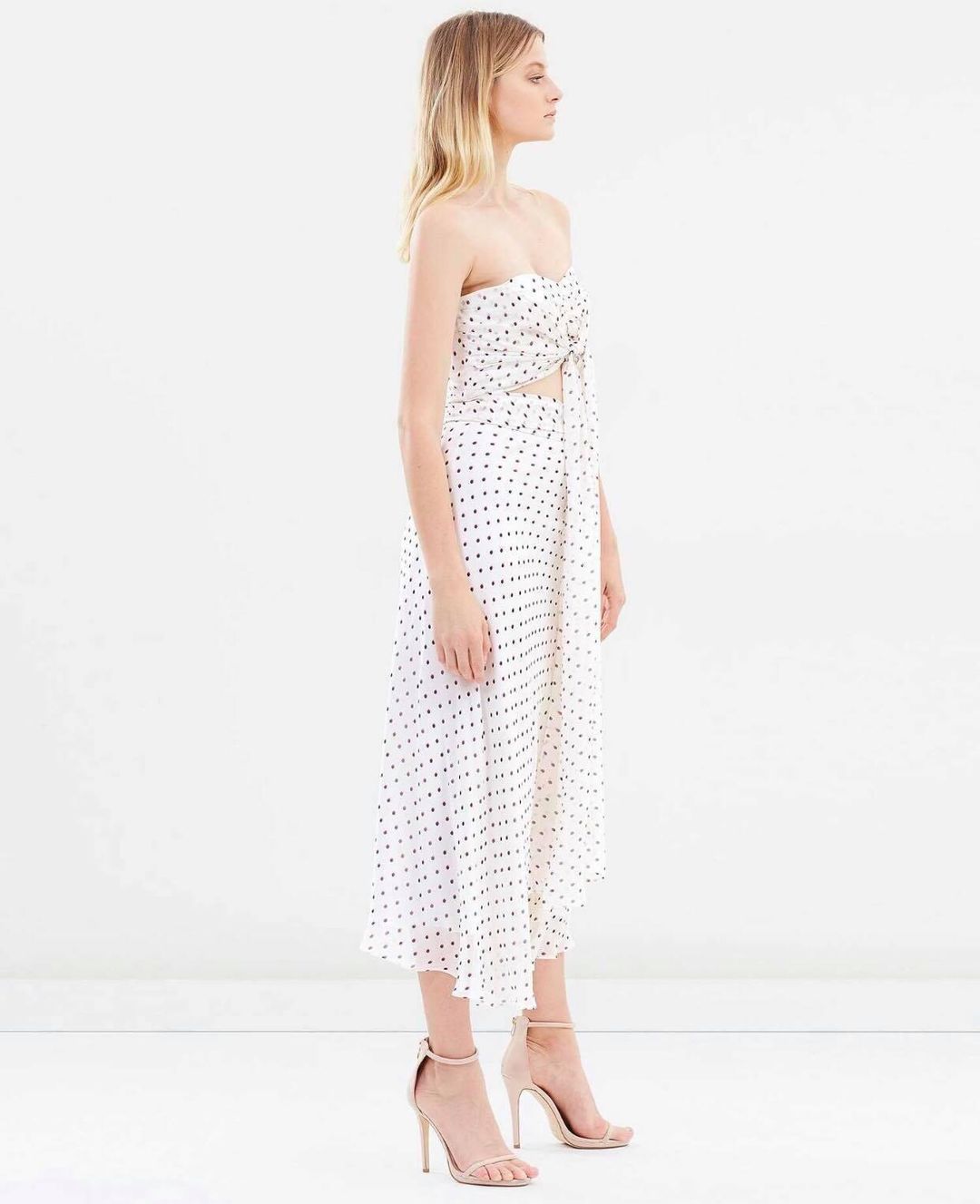 Bec & Bridge Little Cuba Tie Top & Skirt Polka Dot Print Size AU 8 for rent on The Volte - main image