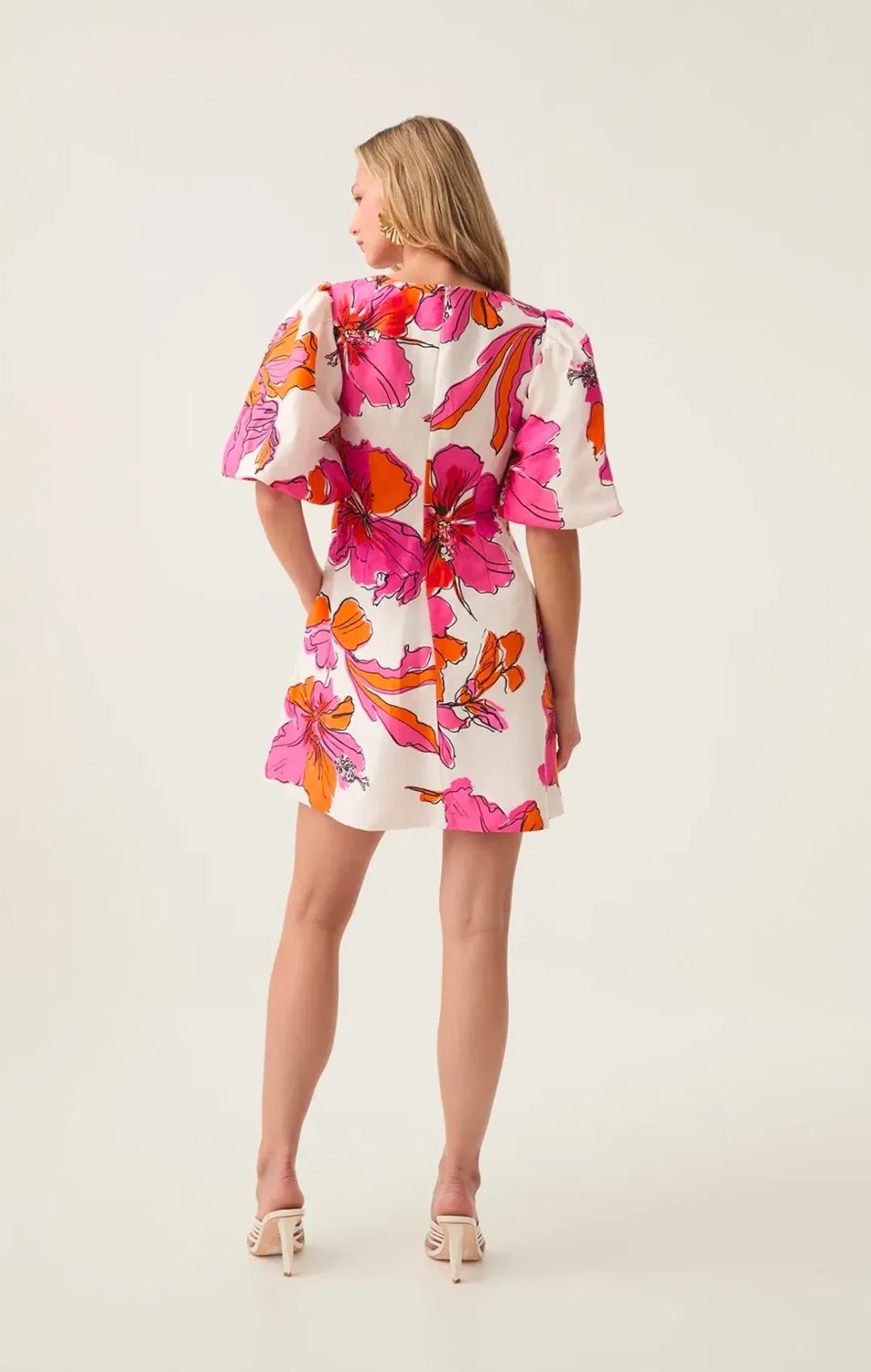 Aje overflow knotted mini dress size 12 for rent on The Volte - main image