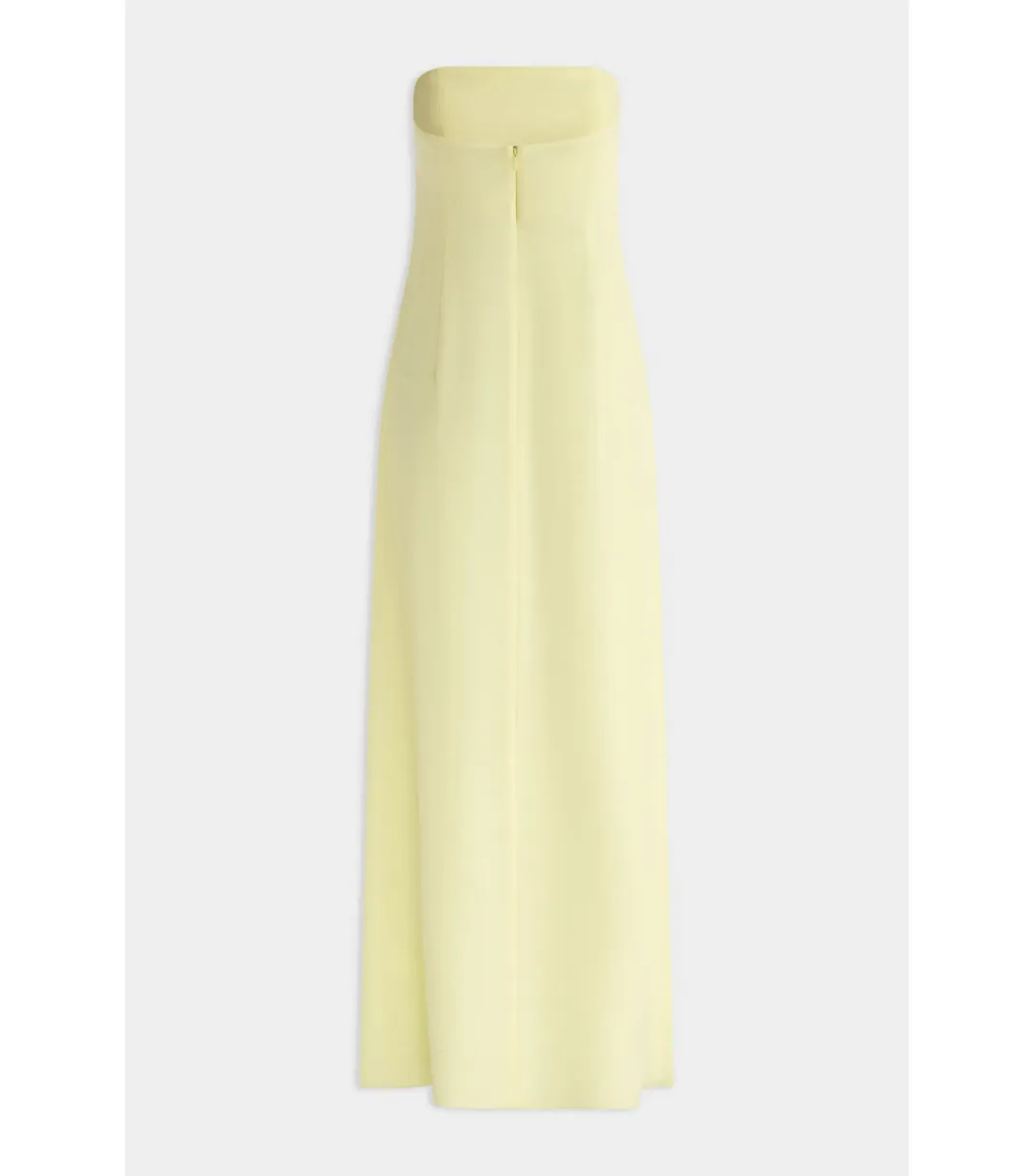 Venroy Beaded Strapless Maxi Dress in Pastel Yellow Size AU 8 for rent on The Volte - main image
