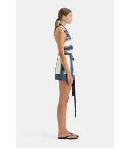 Sir the Label Dazed Wrap Halter Mini Dress Studio Print Size 2 / AU 10 for rent on The Volte - image 4