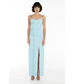 Manning Cartell Double Time Pleat Dress in Aqua Spritz Size AU 10 for rent on The Volte - image 1