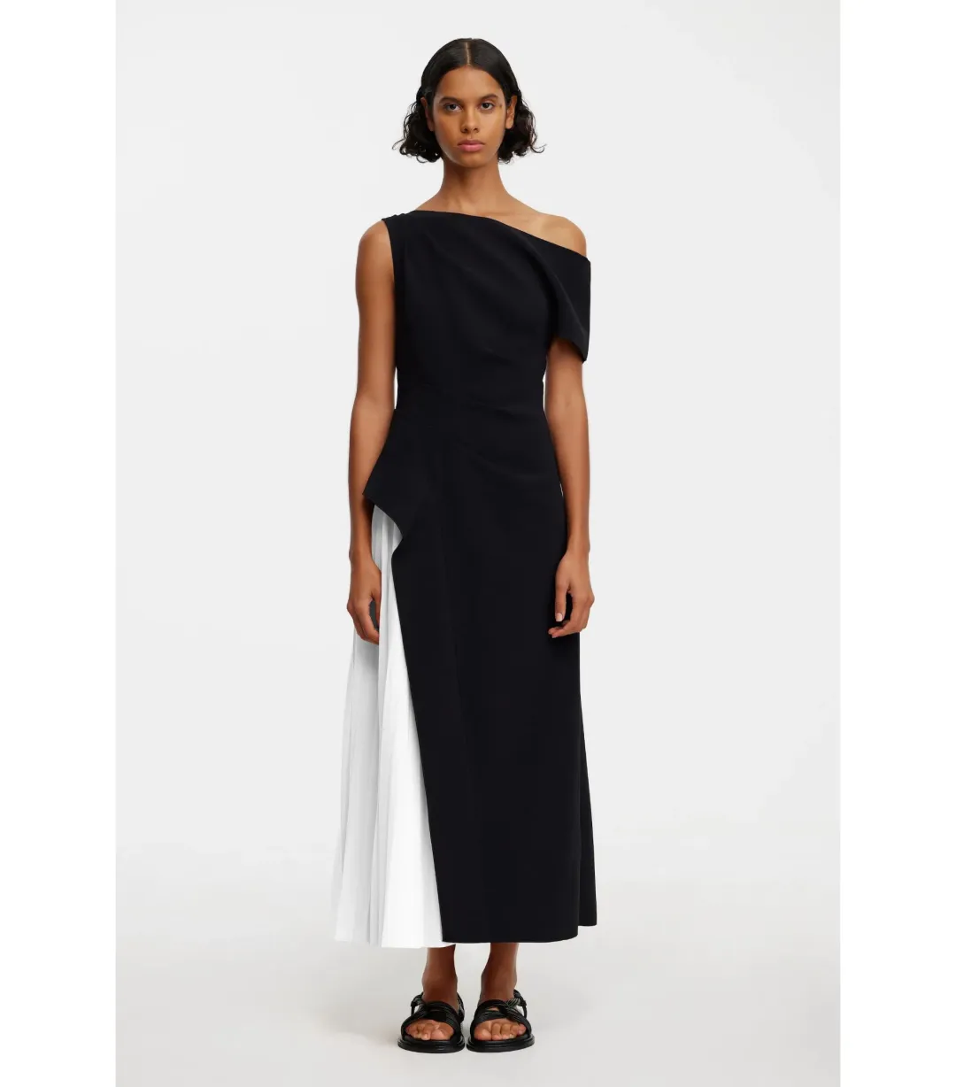 Acler Sudden Midi Dress in Black Size AU 10 for rent on The Volte - main image