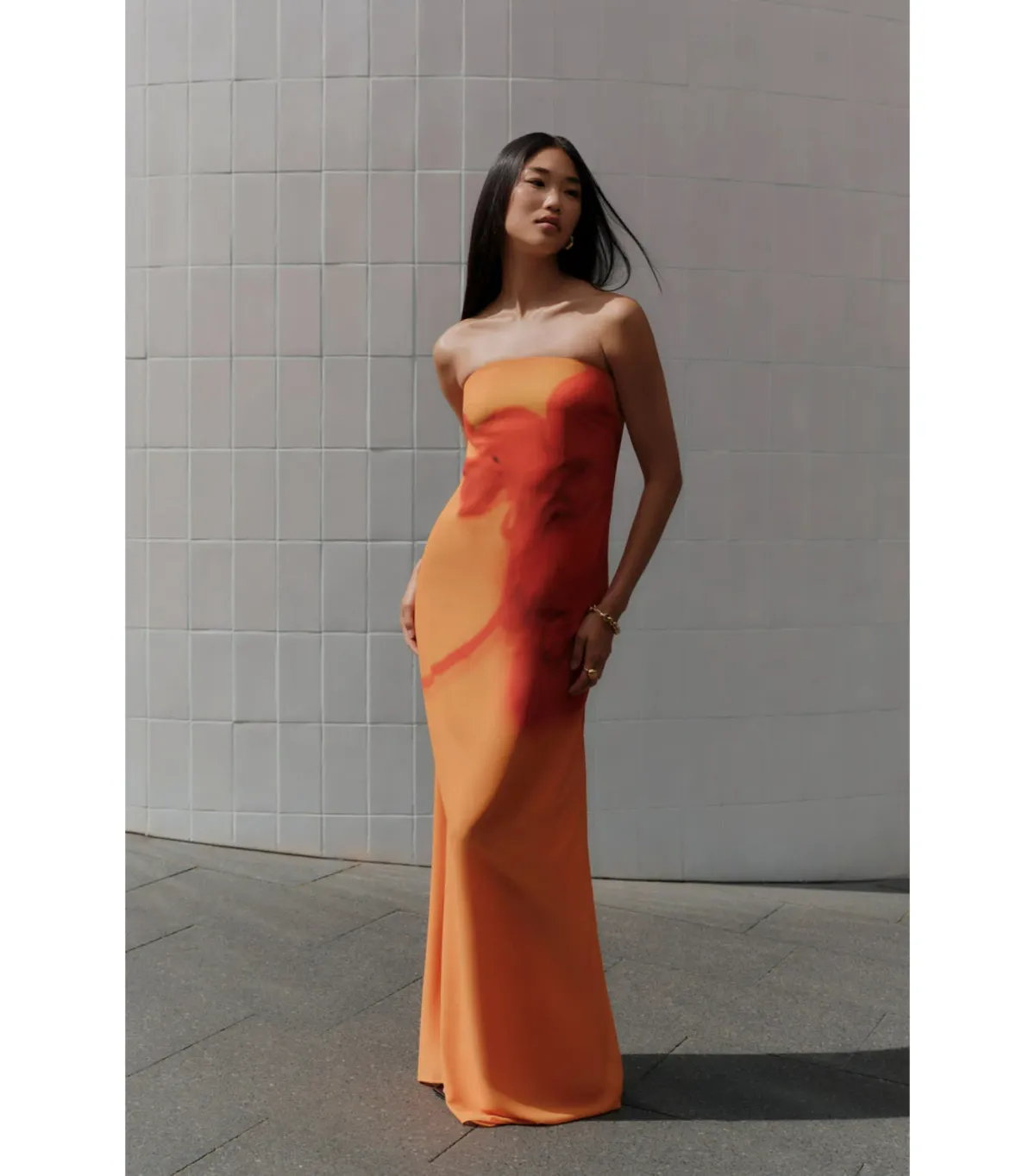 Meshki Amaya Maxi Dress in Koi Orchard Print Size AU 16 - Image 1