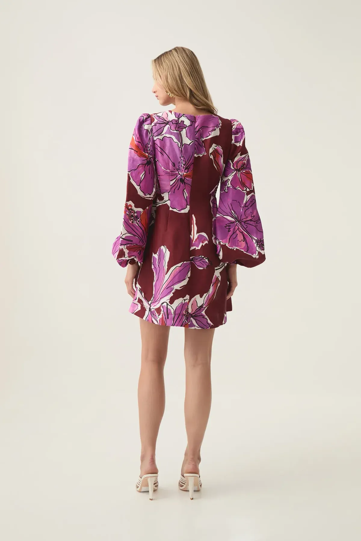 Aje Inflorescence Mini Dress Bold Hibiscus Size 16 - Image 3