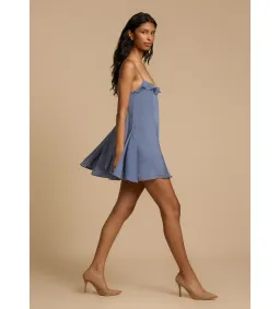 Arcina Ori Elsie Mini Dress Blue Hue Size 6 for rent on The Volte - image 2