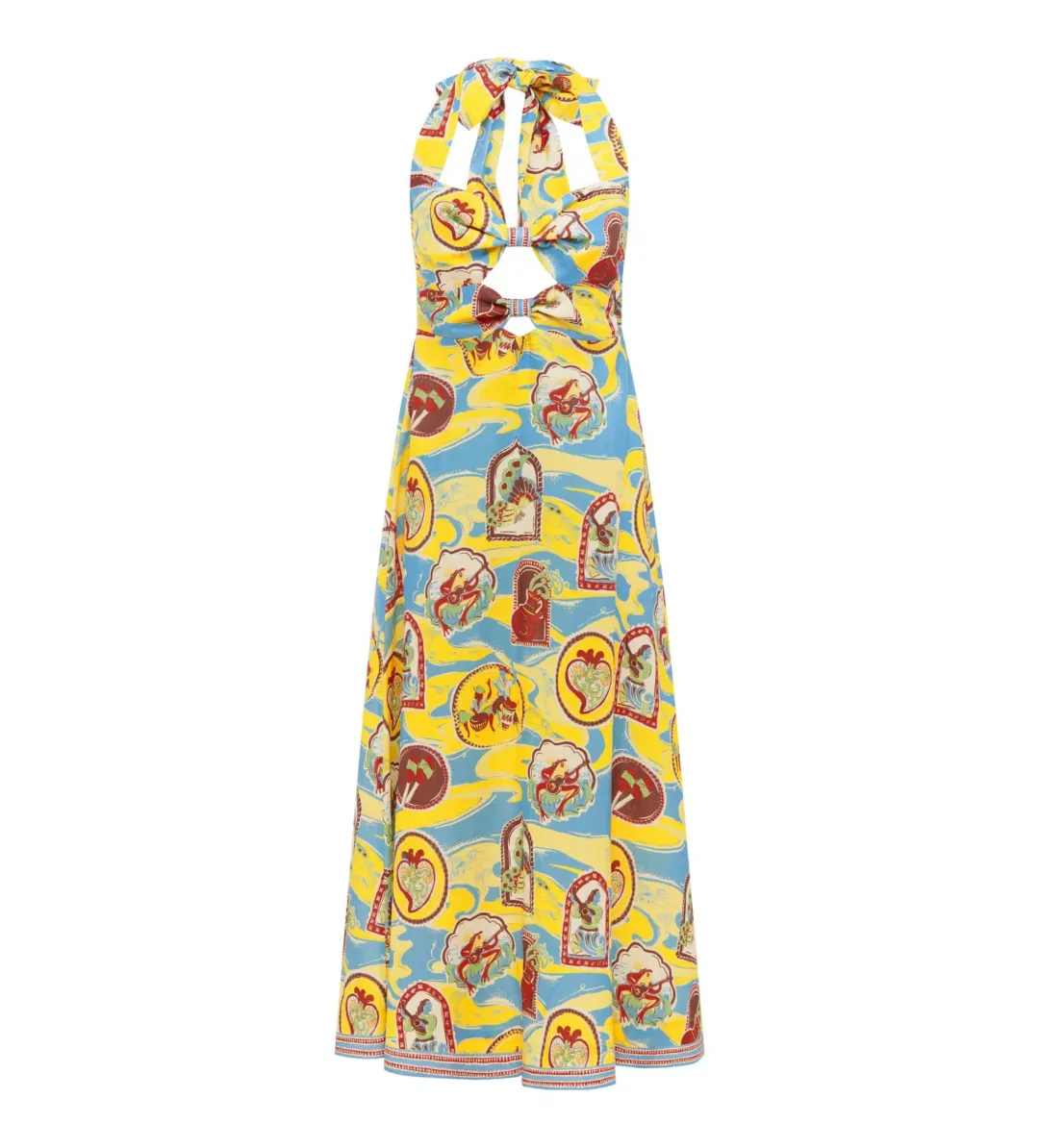 Alemais Emilio Midi Dress Multi Size 8 for rent on The Volte - main image