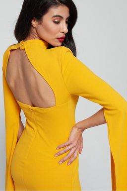 Mossman Sense of Mystery Mini Dress Yellow Size 10 for rent on The Volte - image 3