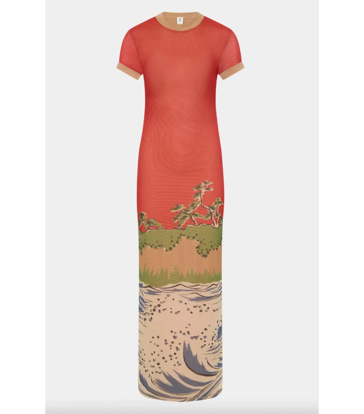Sir The Label Redwood Tee Midi Dress in Sea Ranch Scene Size 2 / AU 10 - Image 3