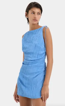 Sir The Label Ligera Mini Dress Cornflower Size 6 for rent on The Volte - image 4