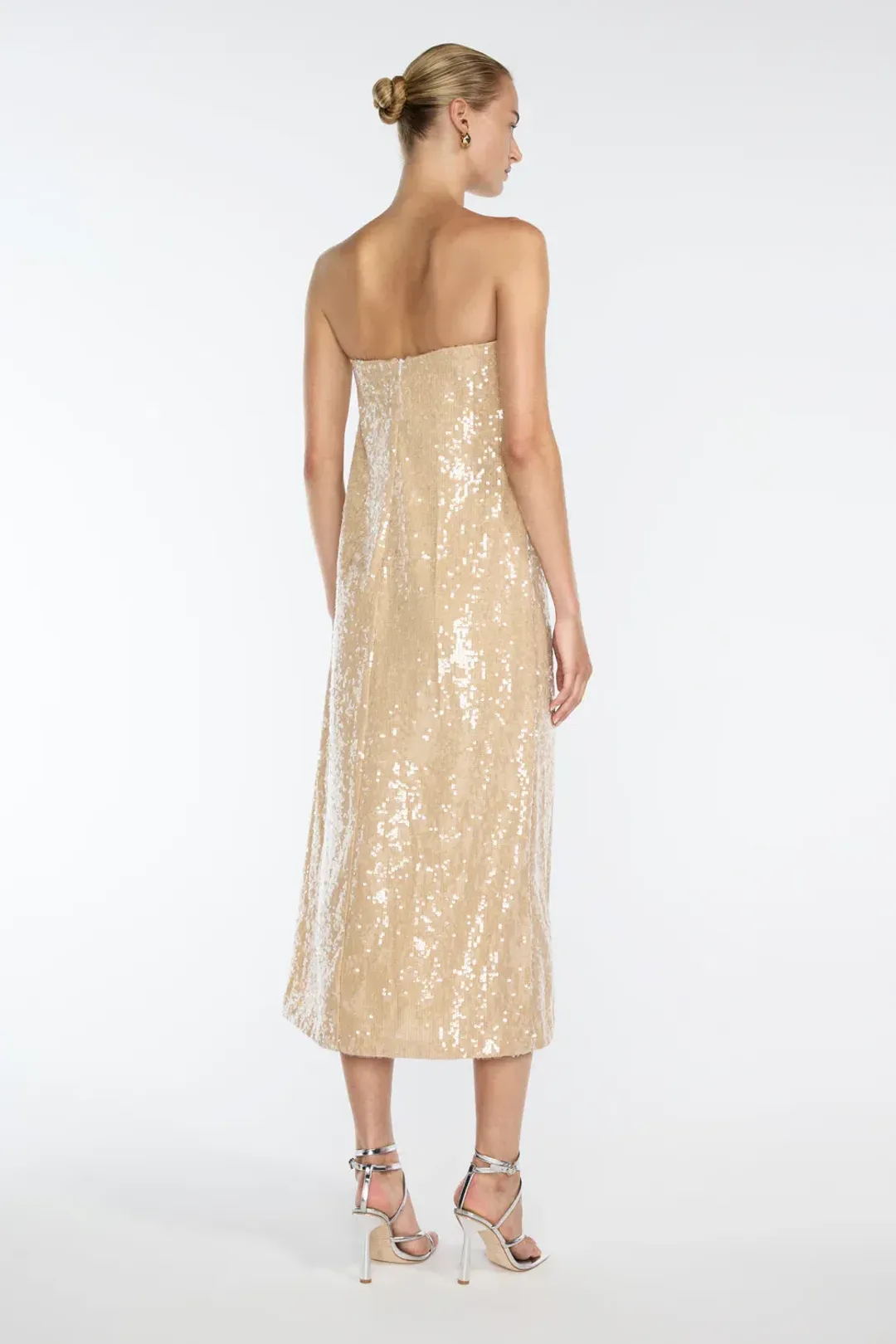 Manning Cartell Light Angles Strapless Dress Gold Size S / AU 8 for rent on The Volte - main image