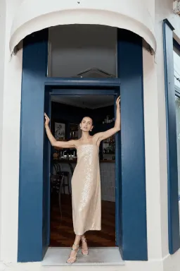 Manning Cartell Light Angles Strapless Dress Gold Size S / AU 8 for rent on The Volte - image 6