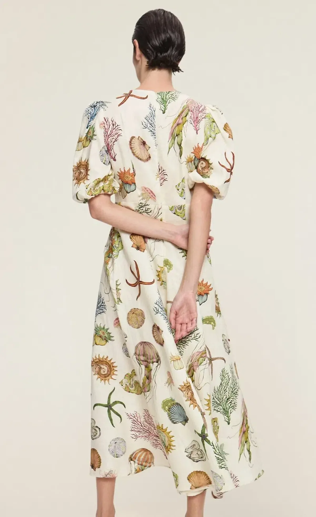 Alemais Sea Midi Dress Print Size 8 - Image 3