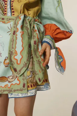 Alemais Surrealist Summer Mini Dress Multi Size 16 for rent on The Volte - image 4