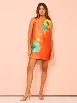Alemais Piato Mini Dress in Marigold Floral Size 10 for rent on The Volte - image 1