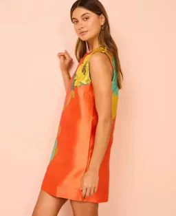 Alemais Piato Mini Dress in Marigold Floral Size 10 for rent on The Volte - image 4