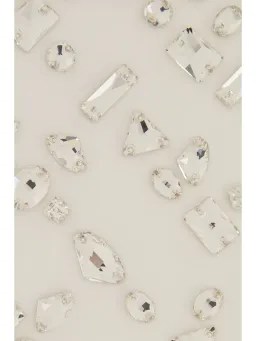 16Arlington Blaise Strapless Crystal Embellished Satin Mini Dress White Size 10 for rent on The Volte - image 4