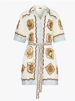 Alemais Relic Mini Dress Multi Size 14 for rent on The Volte - image 6