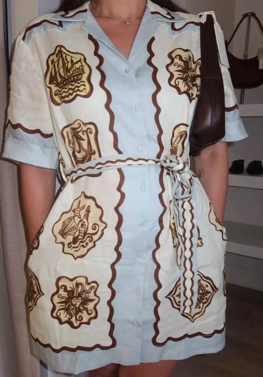 Alemais Relic Mini Dress Multi Size 14 for rent on The Volte - main image