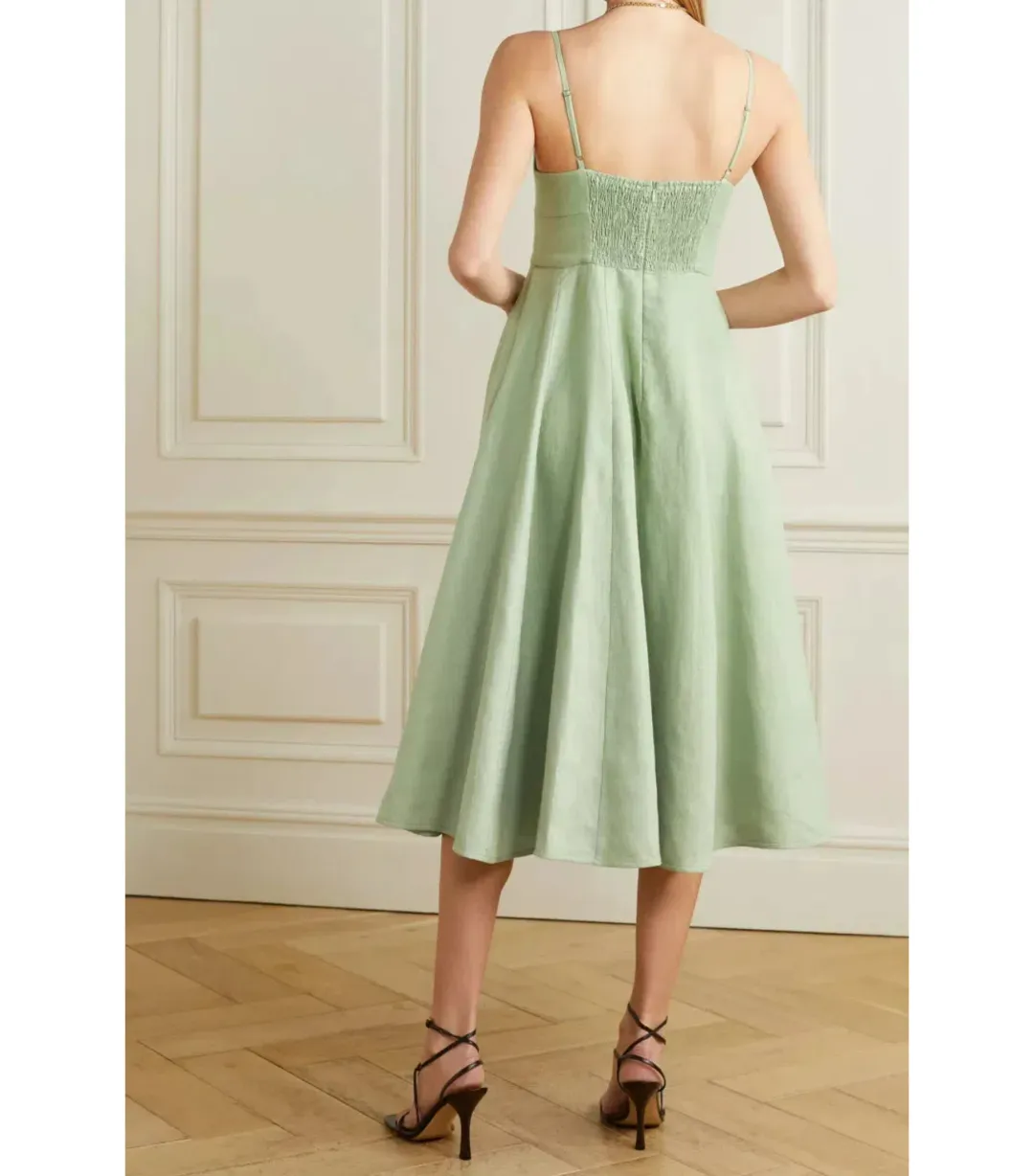 Zimmermann Dancer Picnic Dress Sage Size 0 / AU 8 for rent on The Volte - main image