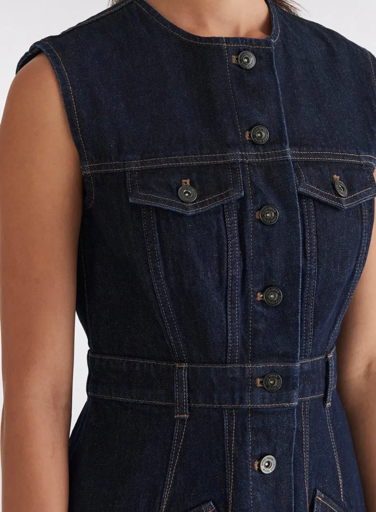 Anna Quan Paige Denim Dress Indigo Size AU 12 - Image 5