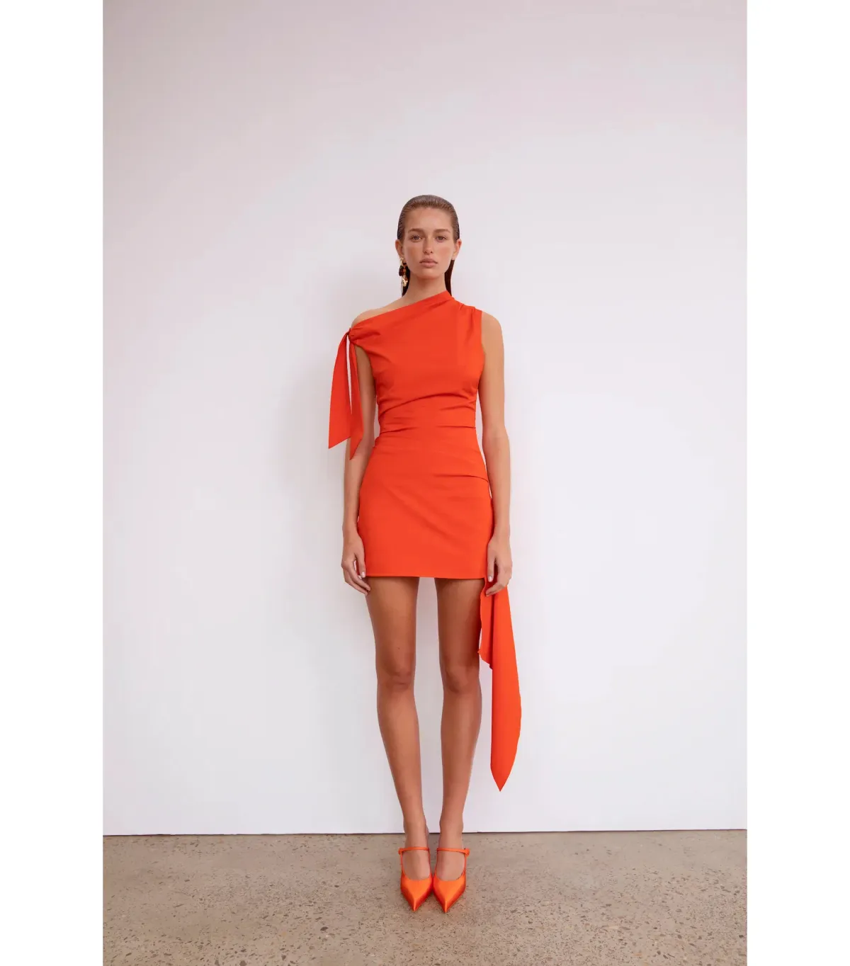 Sir The Label Dahlia Mini Dress in Tangerine Size AU 10 - Image 1