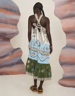 Alemais Bath House Midi Dress Multi Size 12 for rent on The Volte - image 3